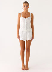 Addictive Mini Skort - White
