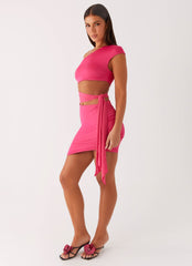 Amara Mini Dress - Hot Pink