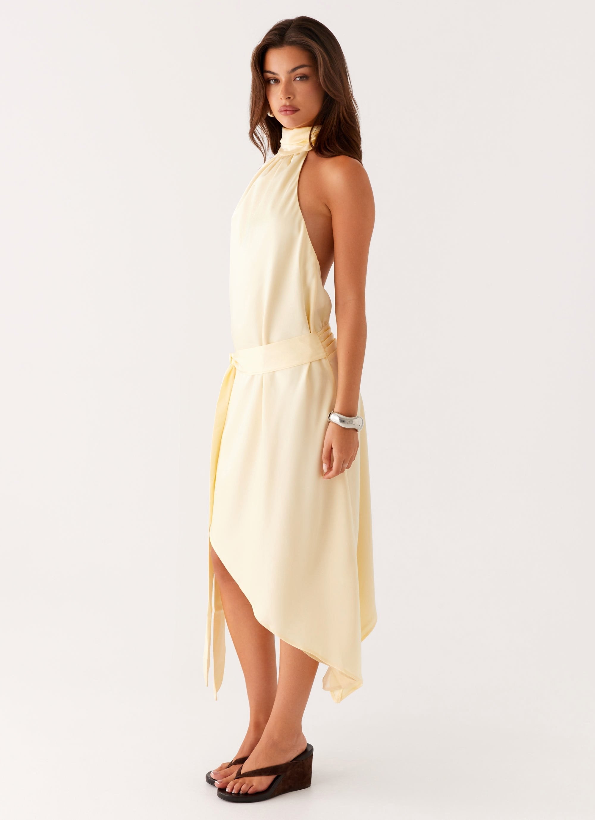 Atlantic Midi Dress - Yellow