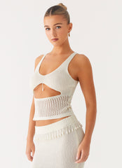 Basilia Knit Top - Off White
