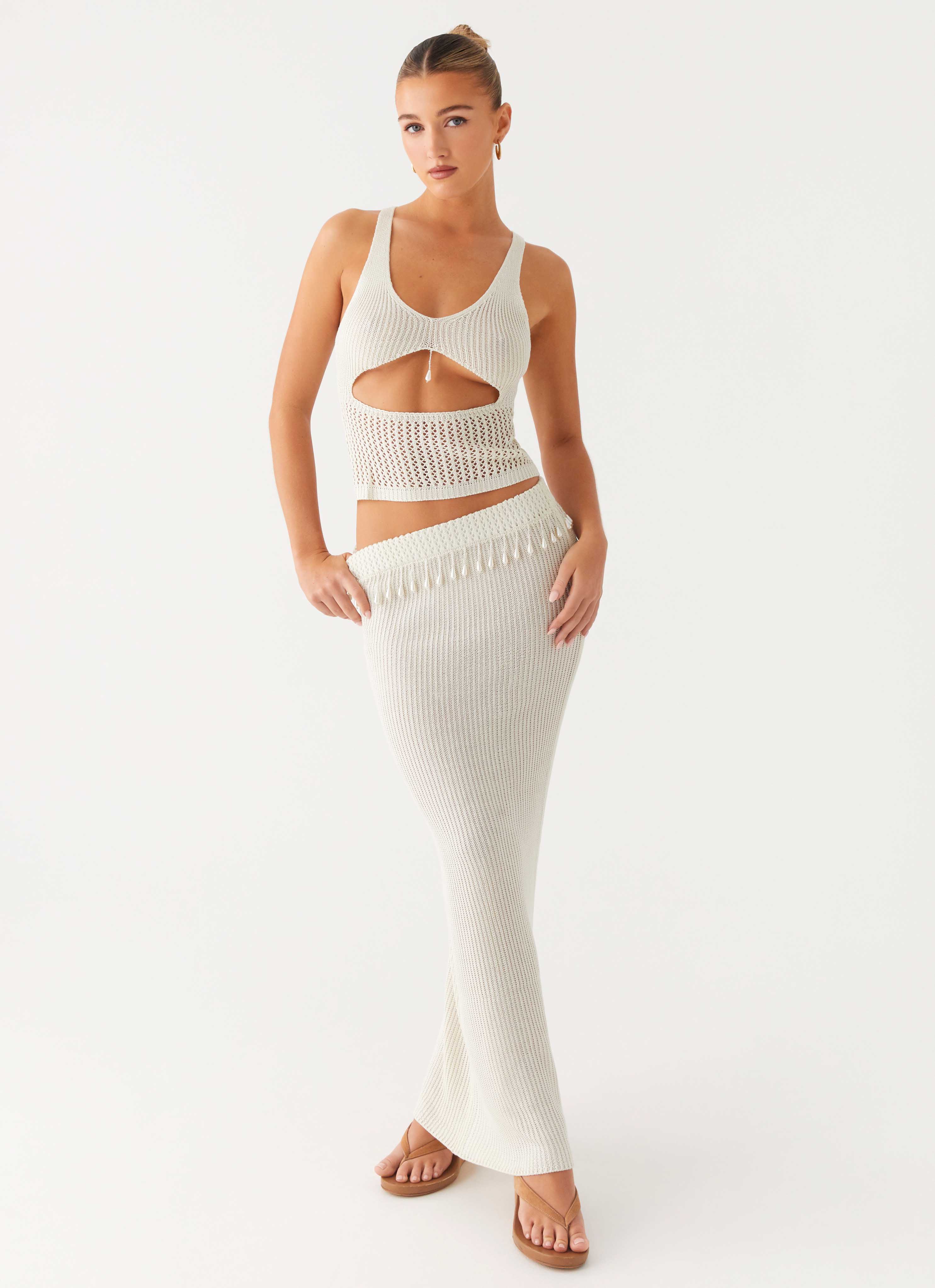 Basilia Maxi Skirt - Off White