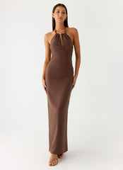 Bloomers Maxi Dress - Brown