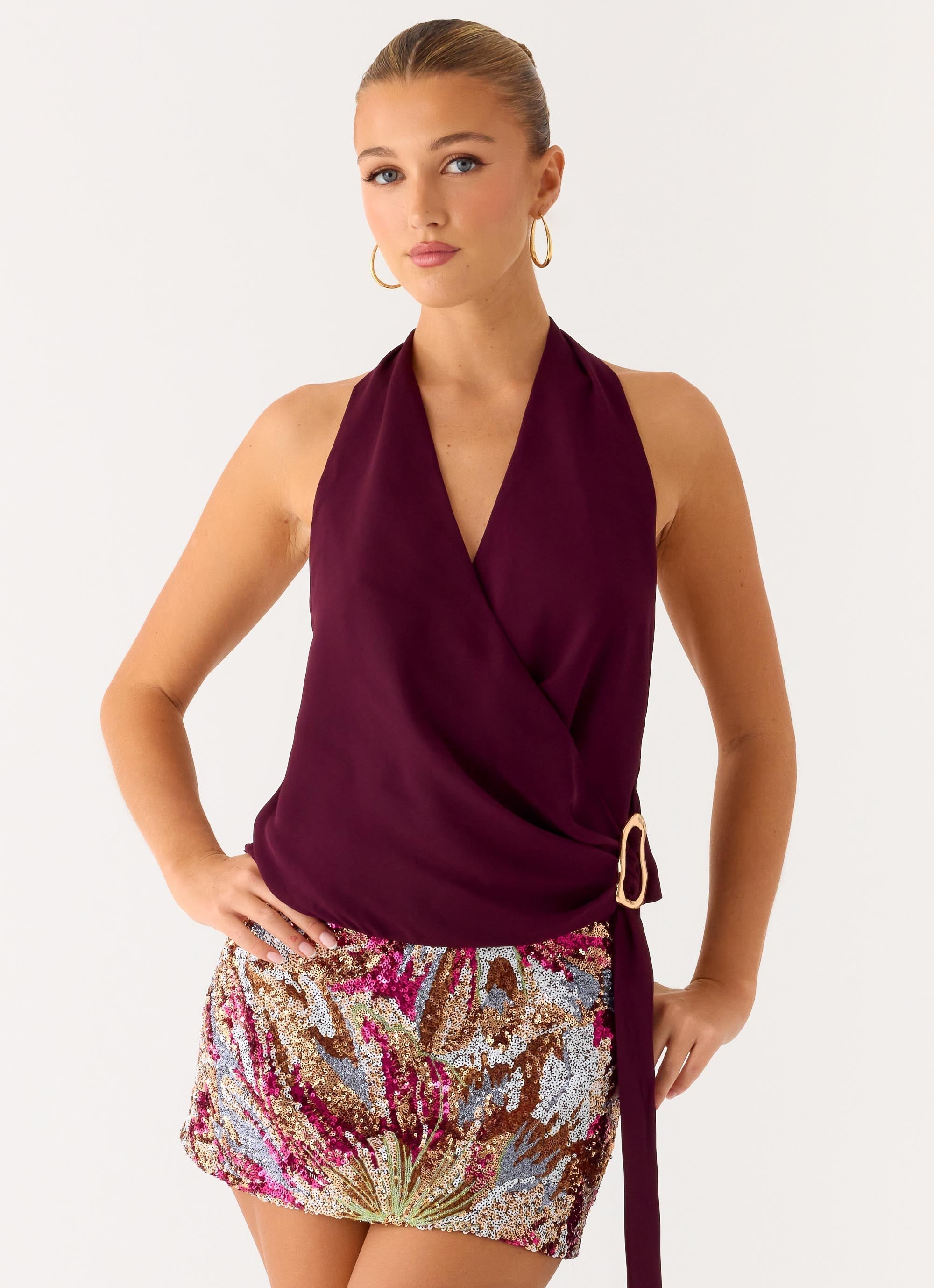 Bright Star Mini Skirt - Floral Bead