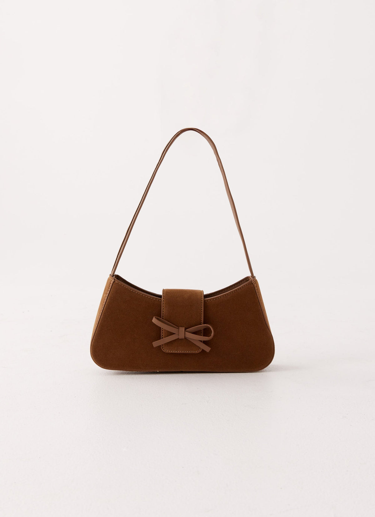 Cara Bow Shoulder Bag - Brown