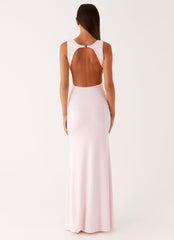 Cherry Sky Maxi Dress - Baby Pink