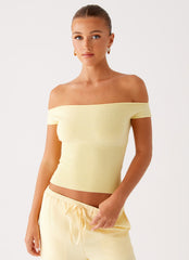 Coleman Knit Top - Yellow