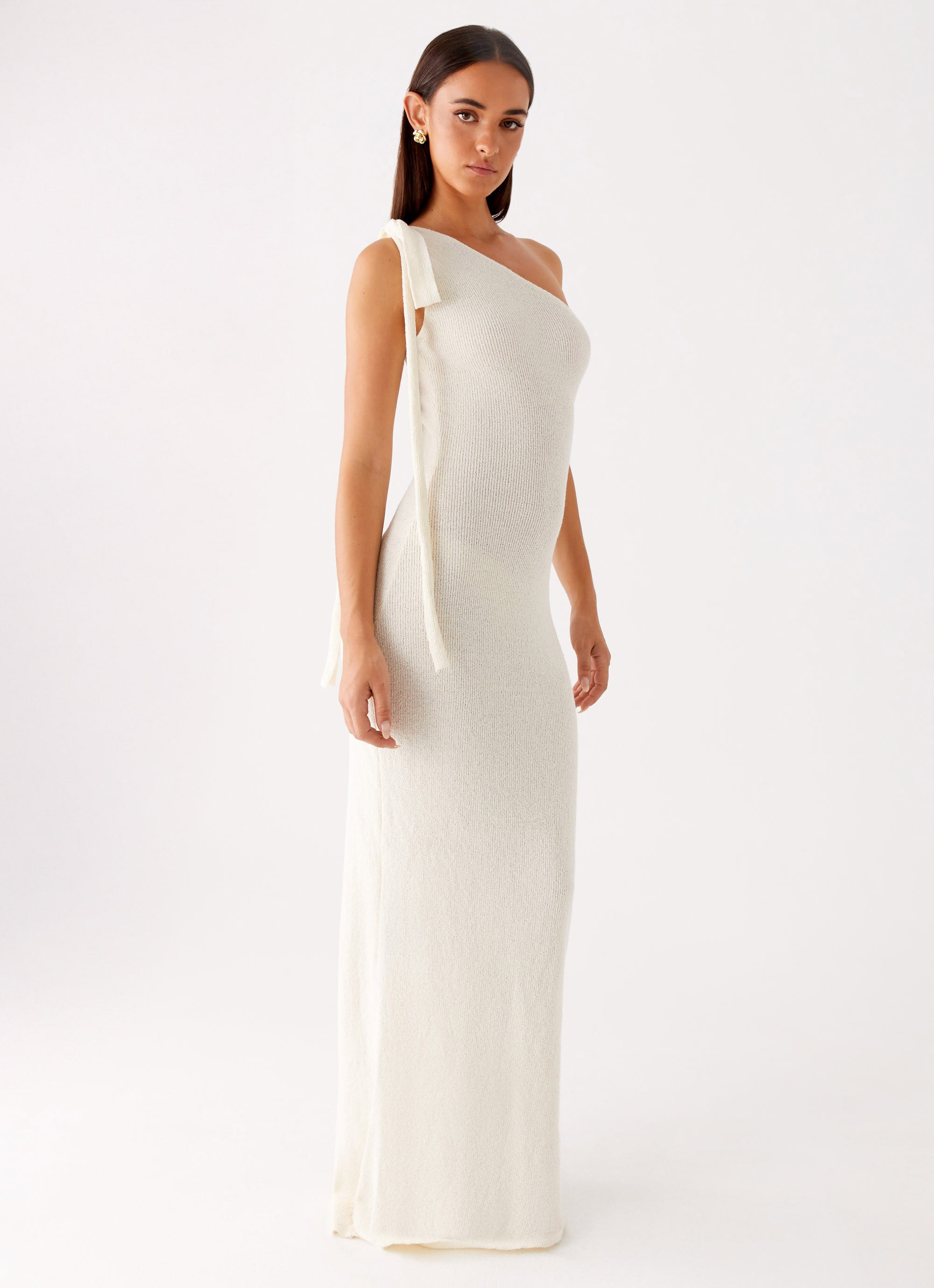 Easton Knit Maxi Dress - White