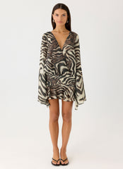 Elisana Mini Dress - Zebra