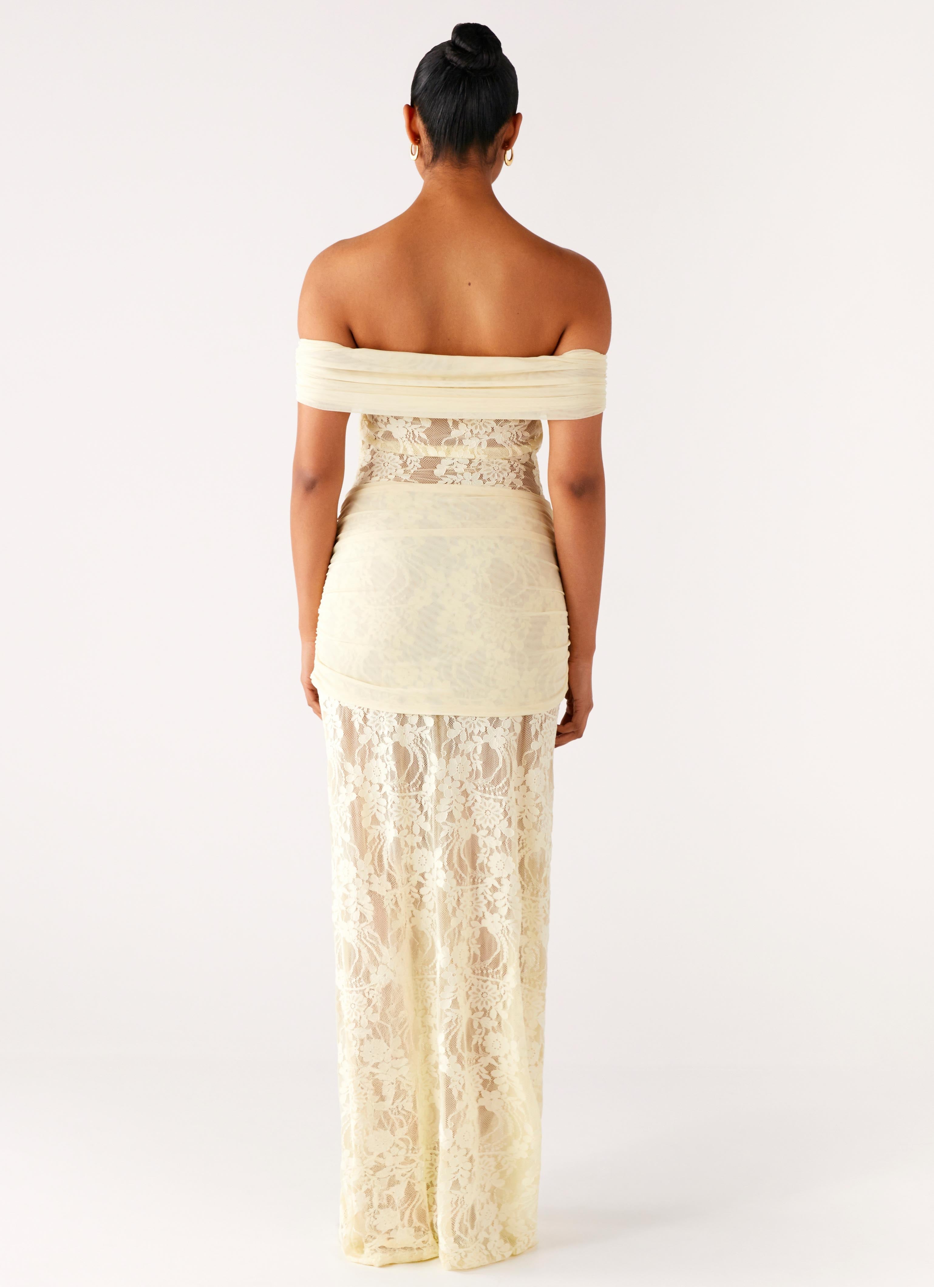 Gracie Twist Maxi Dress - Yellow