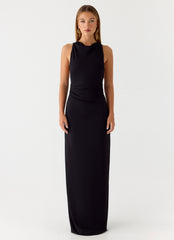 Hidden Agenda Maxi Dress - Black