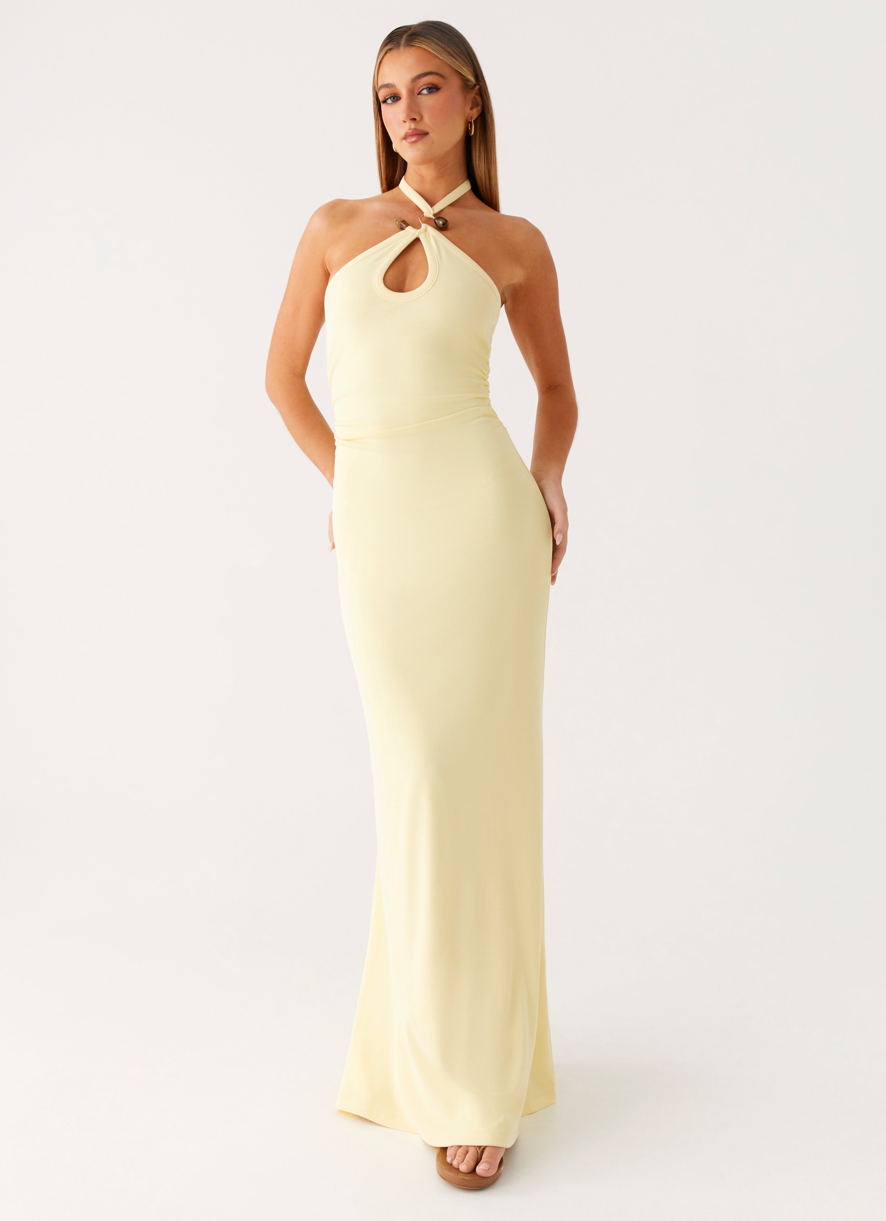Instant Attraction Maxi Dress - Yellow