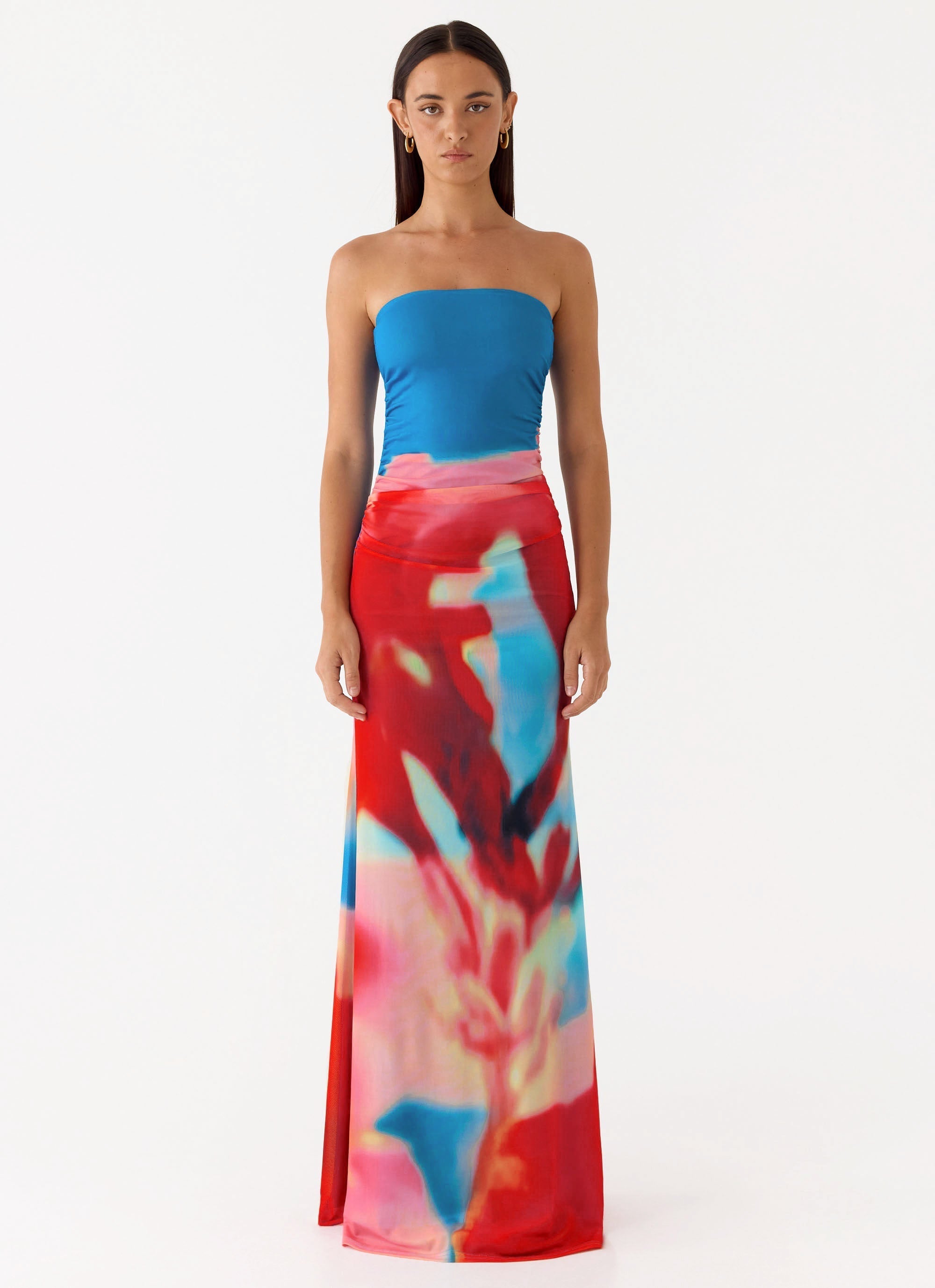 Iroha Strapless Maxi Dress - Twilight Petal