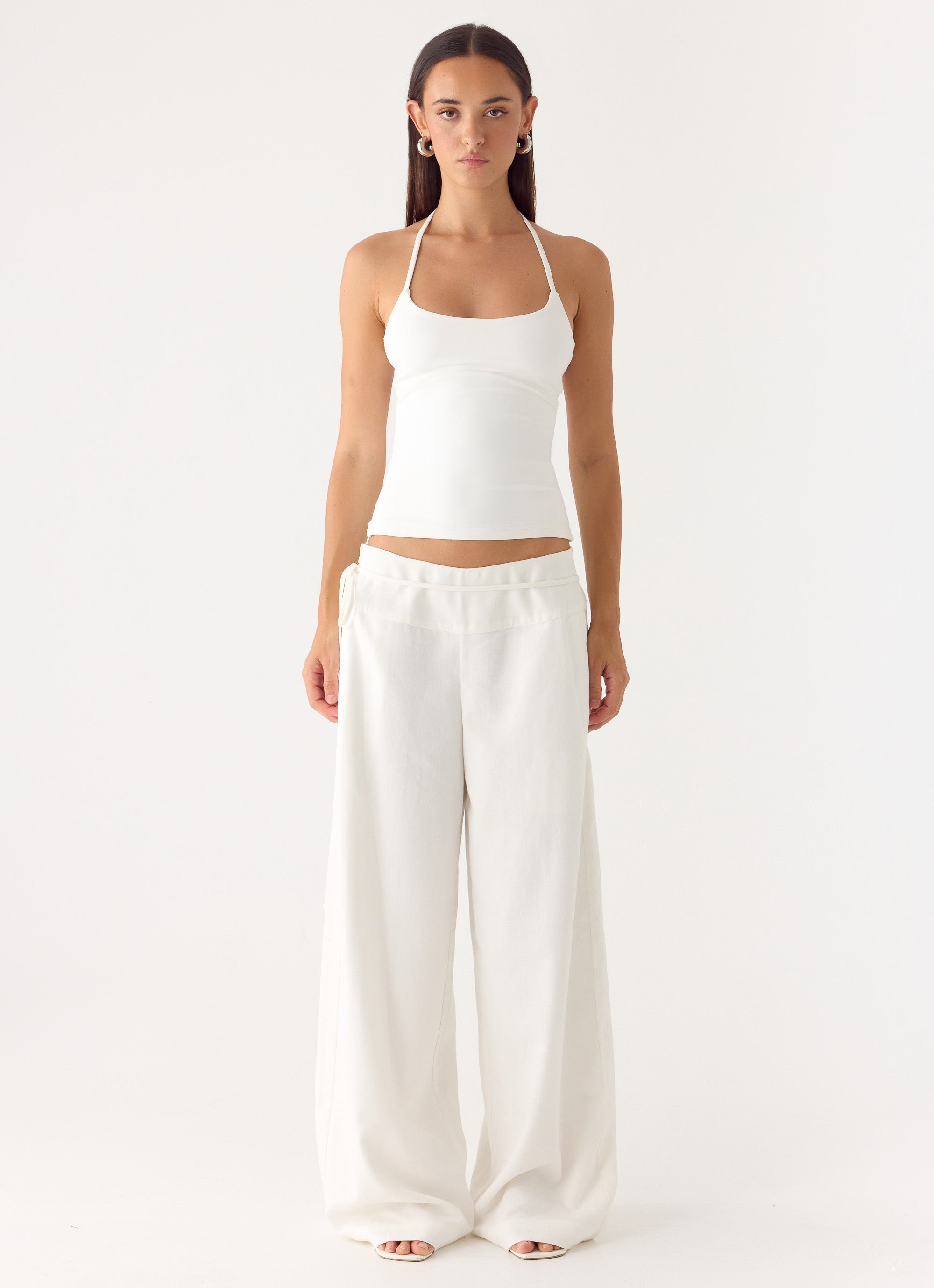 Isobel Linen Pants - White