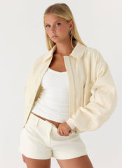 Jameson Bomber Jacket - Ivory