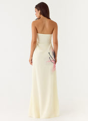 Lariettea Strapless Maxi Dress - Velvet Bloom