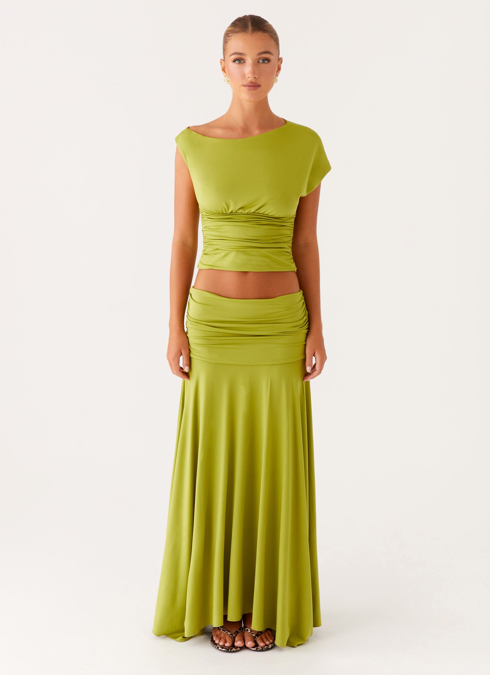 Liana Asymmetrical Top - Green