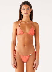Liona Bead Bikini Bottoms - Coral