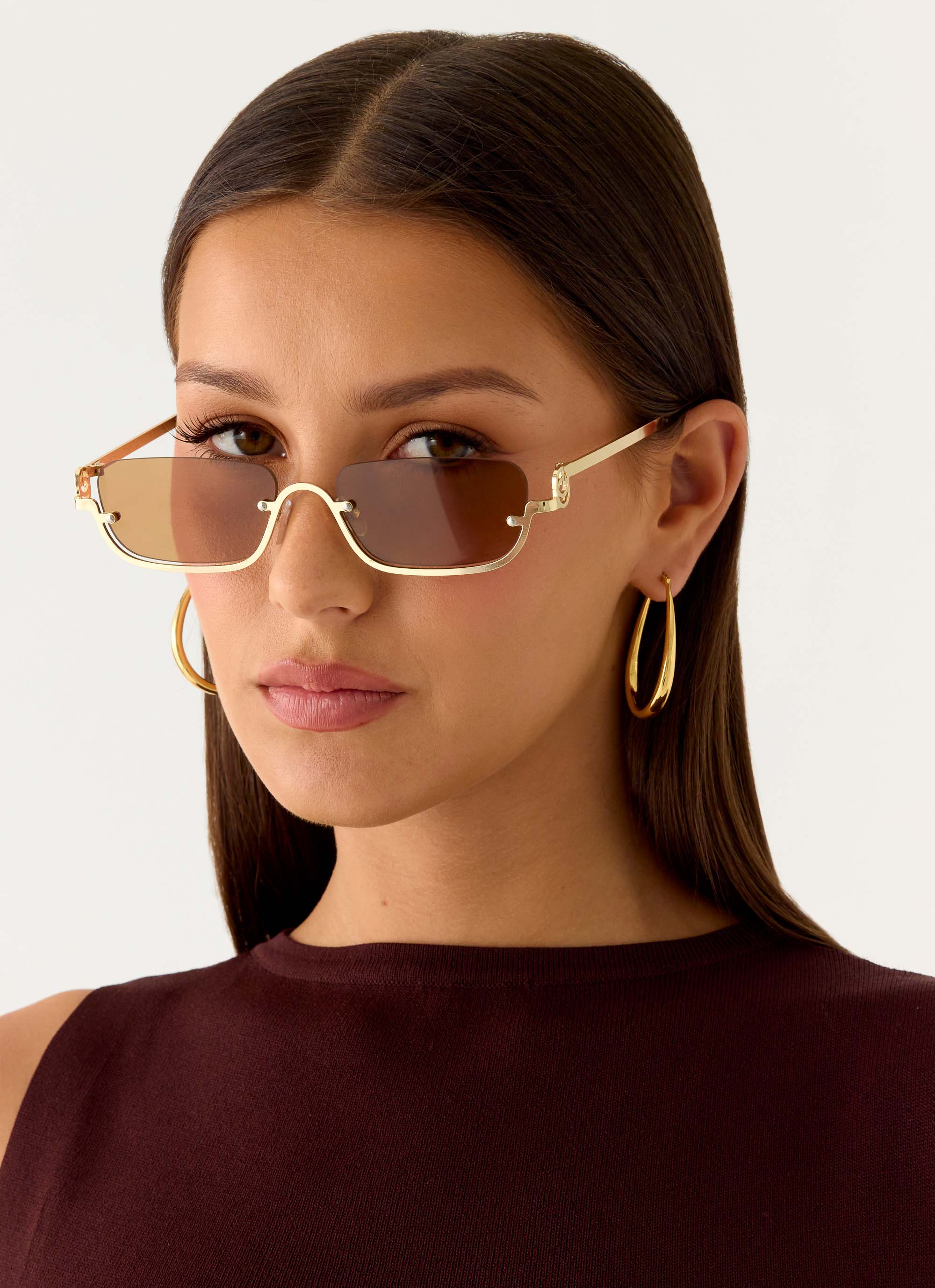 Locked Down Sunglasses - Brown