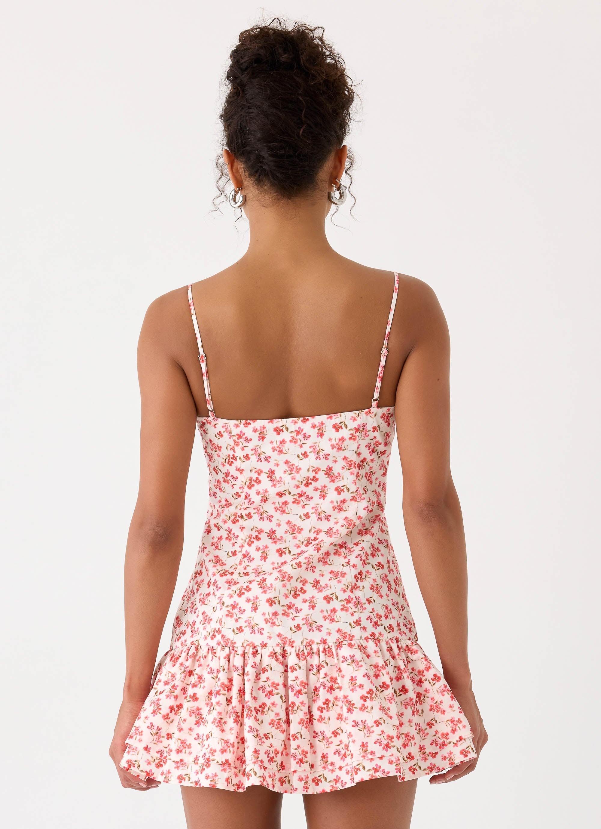 Loulette Mini Dress - Porcelain Rose