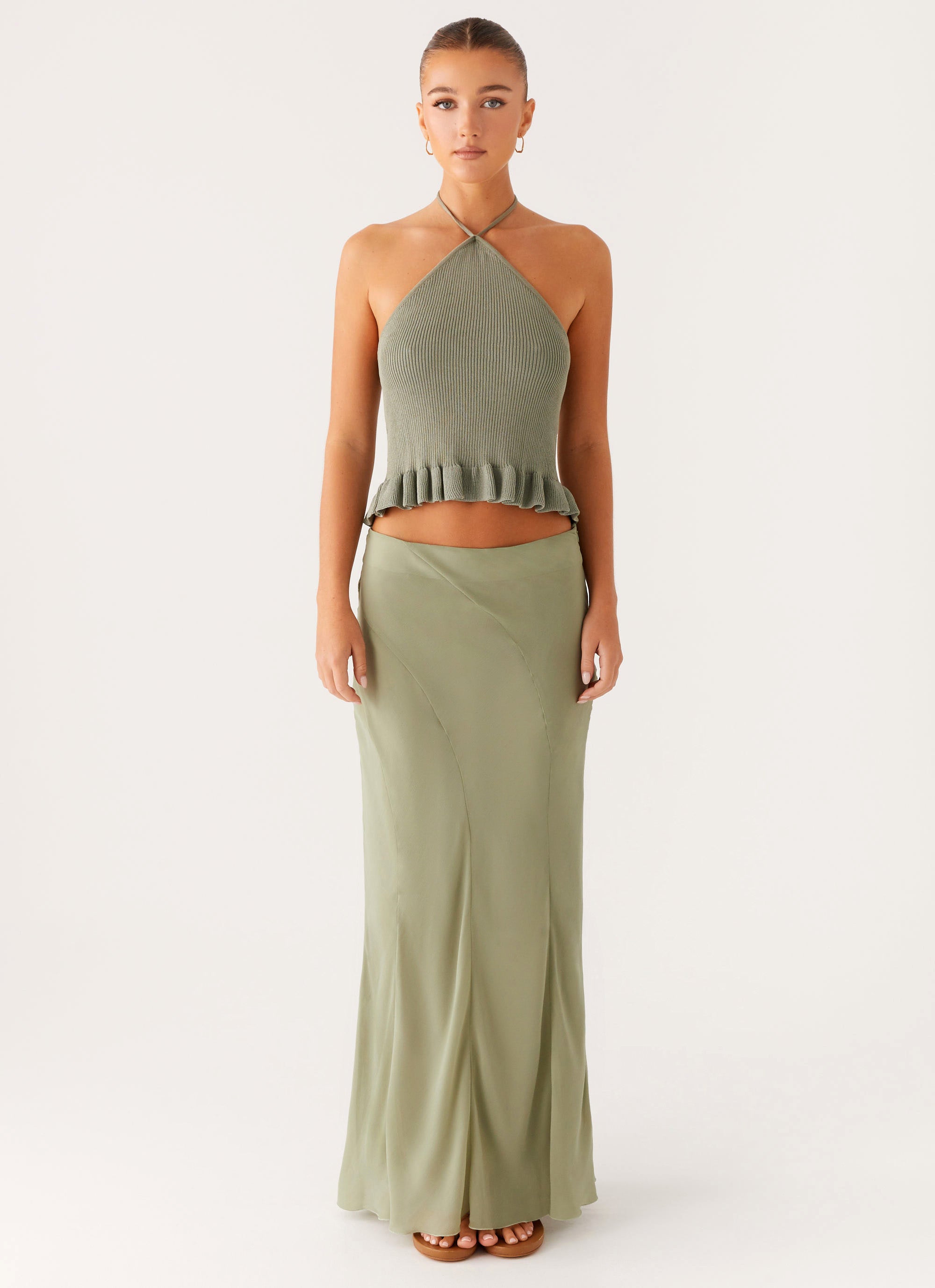 Maddox Maxi Skirt - Sage