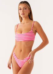 Mauritius Bikini Bottoms - Pink Stripe