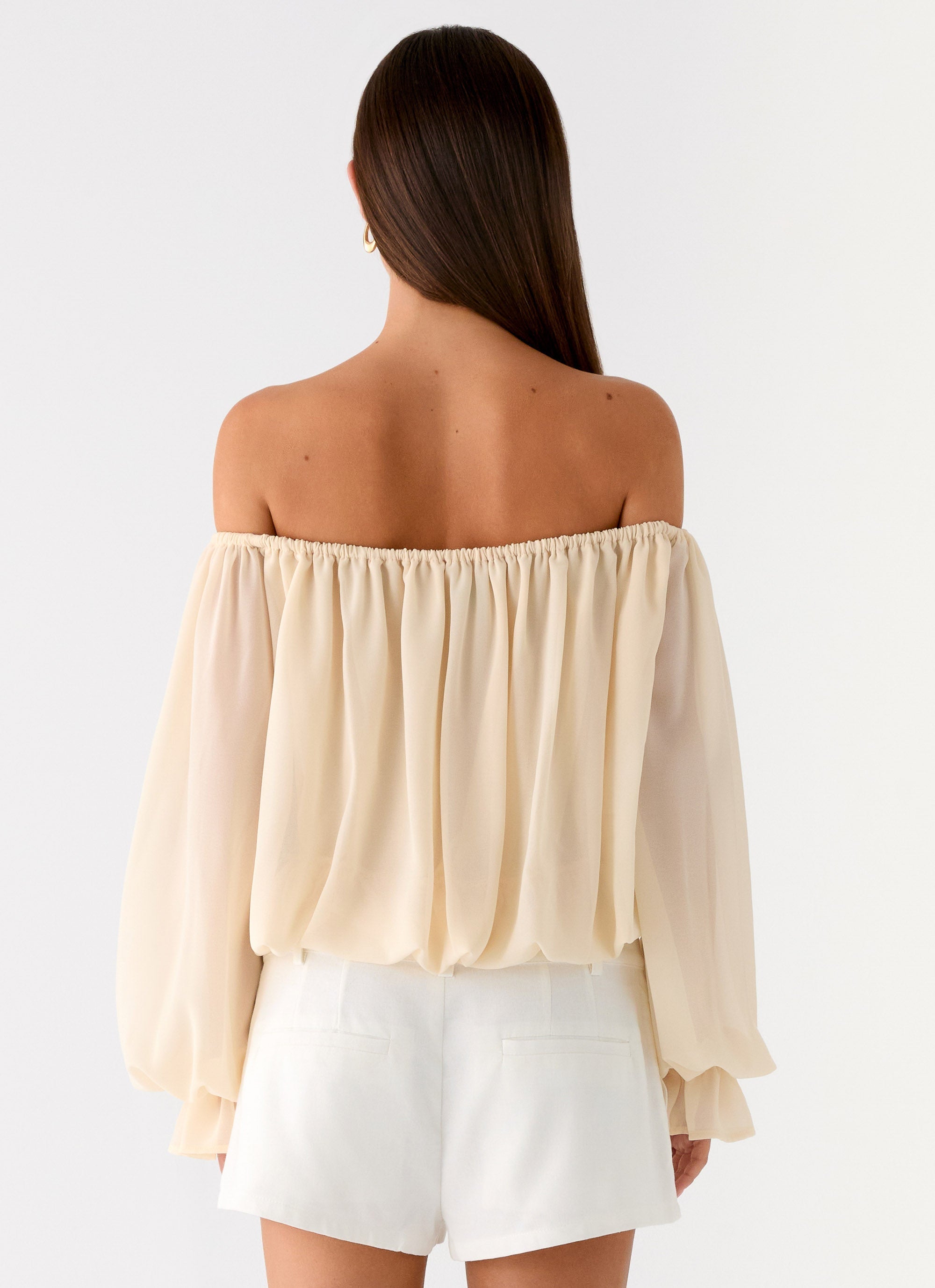 Sandali Off Shoulder Top - Cream
