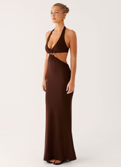 Shawnie Maxi Dress - Chocolate