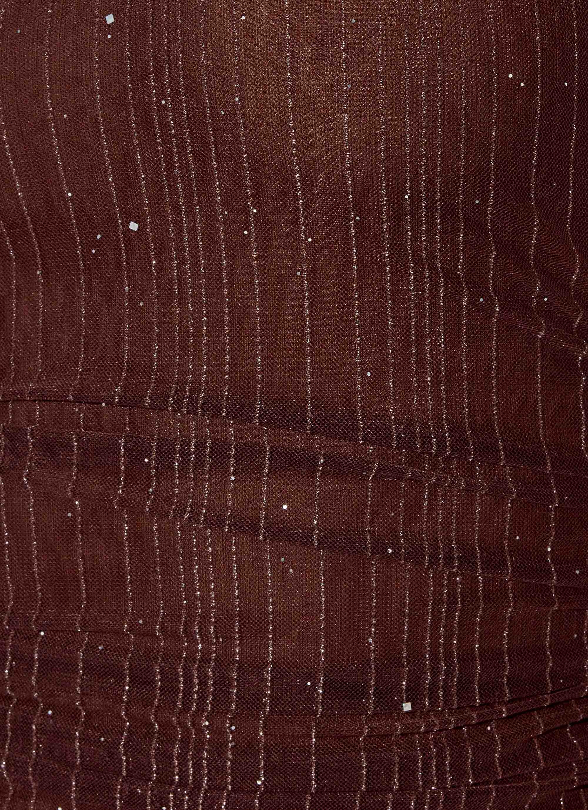 Sparkling Night Maxi Skirt - Chocolate