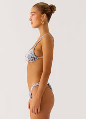 Tainy Bikini Top - Aqua Blur