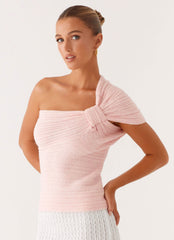 Tansy Knit Top - Pink