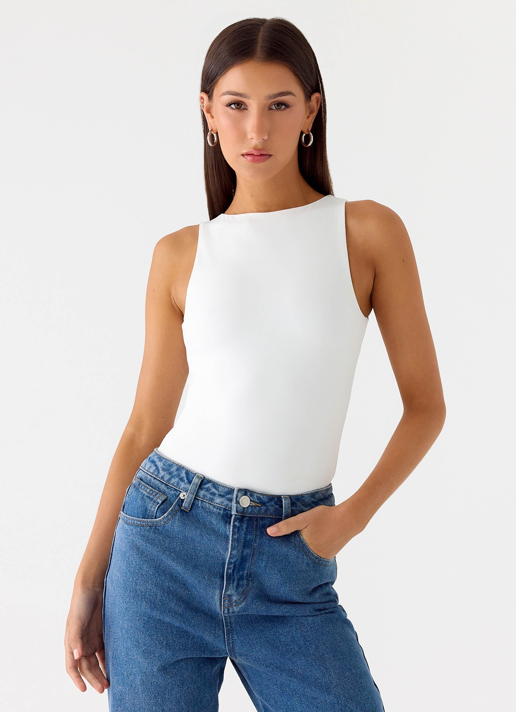 Vincenza Bodysuit - White
