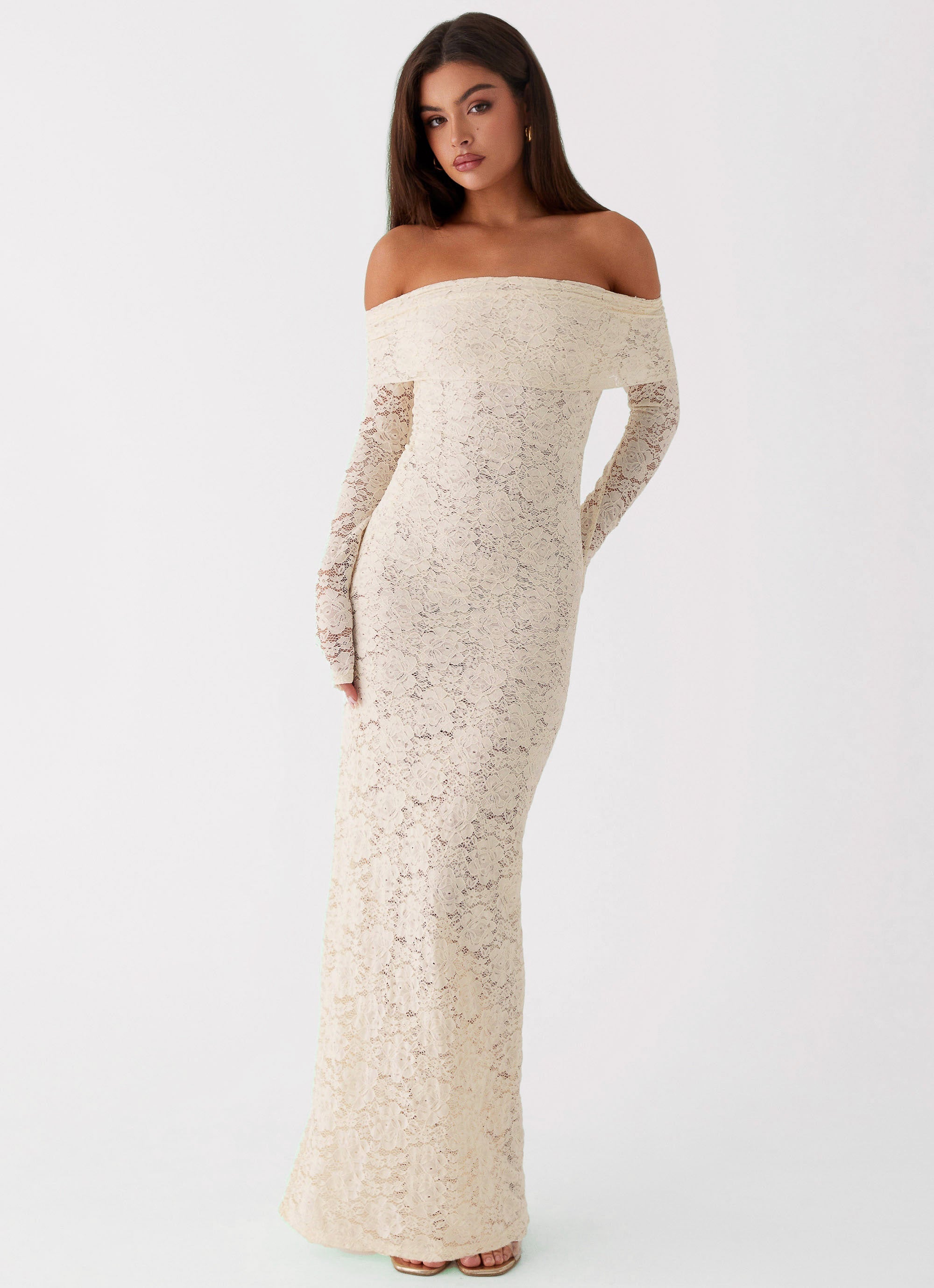 Yours Always Lace Maxi Dress - Ivory